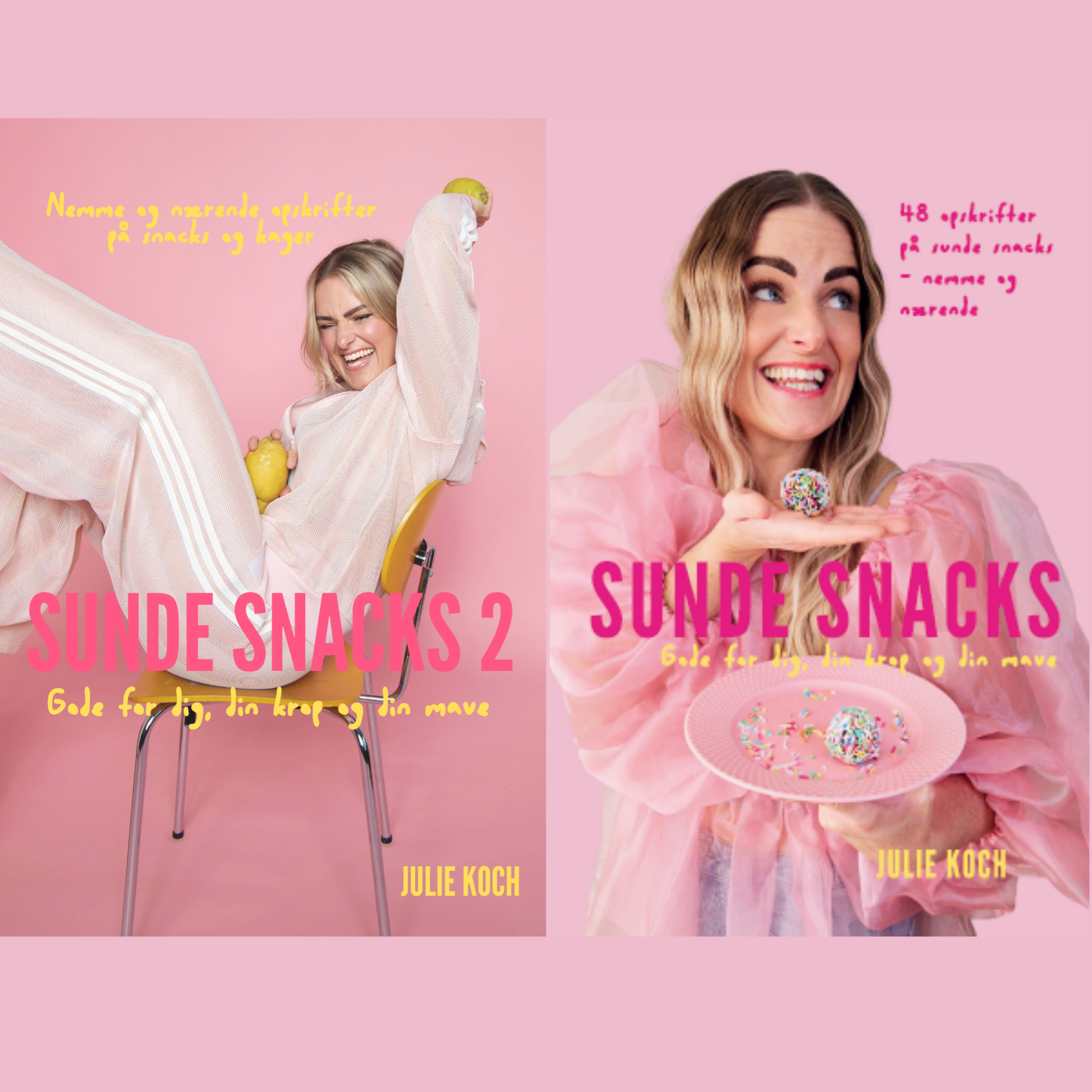 PRE-ORDER Bogpakke med 2 bøger: Sunde Snacks og Sunde snacks 2