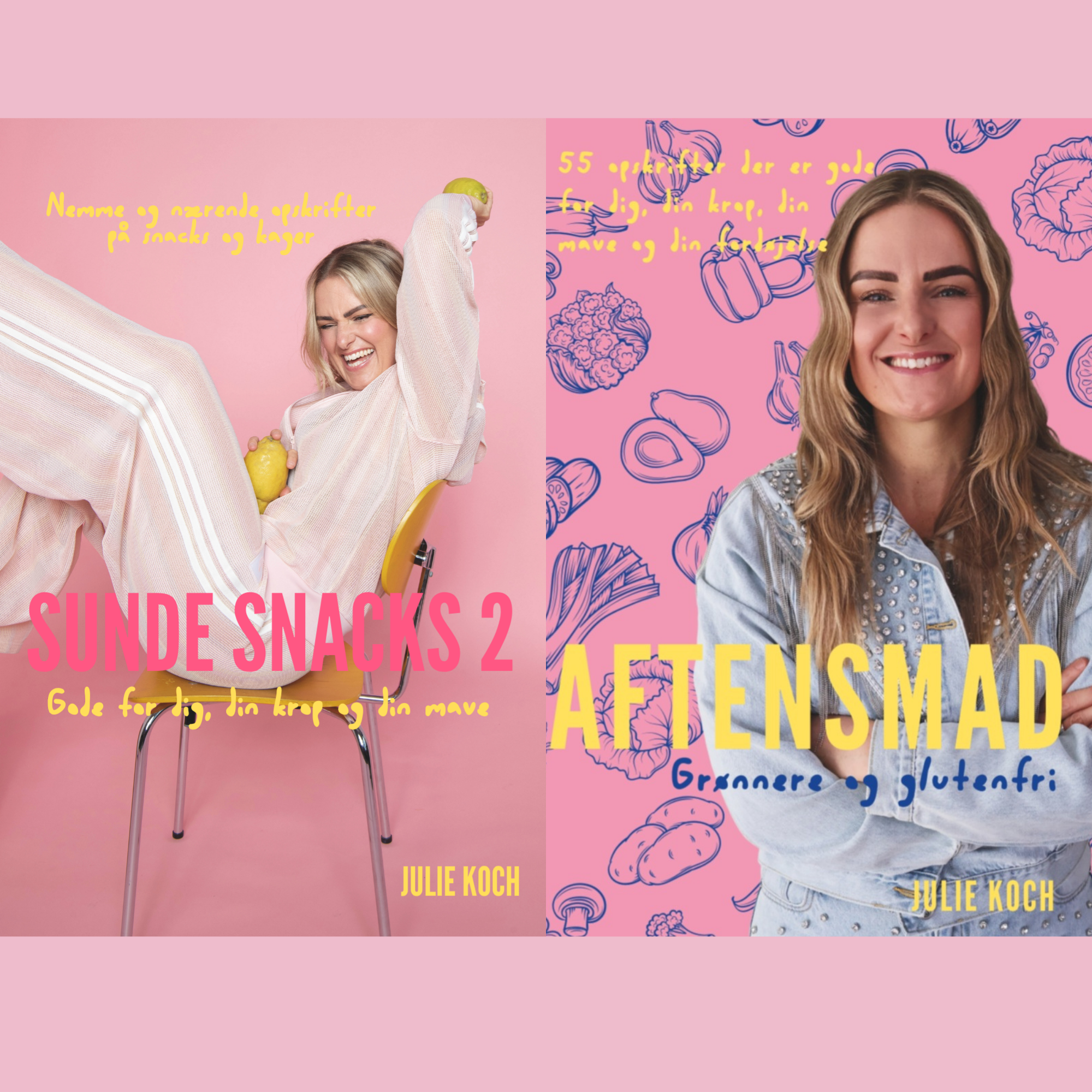 Sommerpris: PRE-ORDER - Bogpakke med 2 bøger: Sunde Snacks 2 og Aftensmad.
